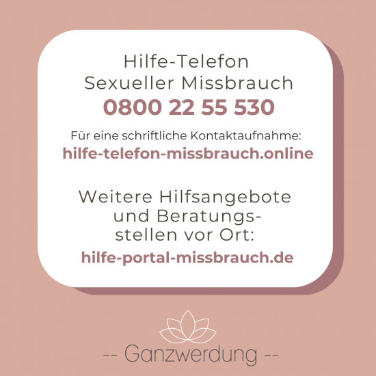 Infos & Hilfe - Ganzwerdung